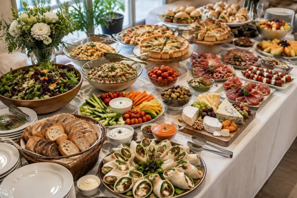 découvrez des idées de recettes et des conseils d’organisation pour préparer un buffet froid gourmand et équilibré pour 30 personnes.