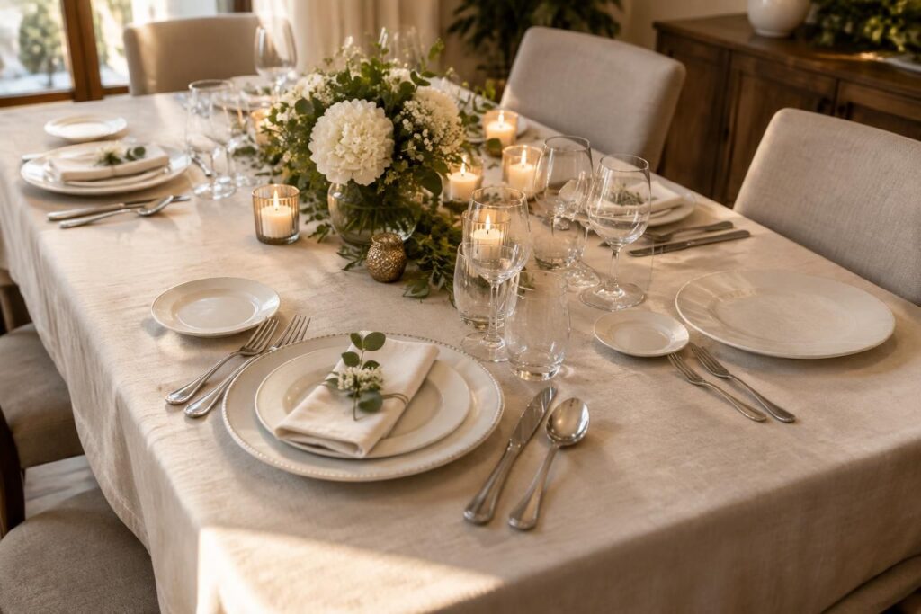 découvrez les règles de base pour dresser une table de fête pas à pas et créer une ambiance élégante, conviviale et réussie.