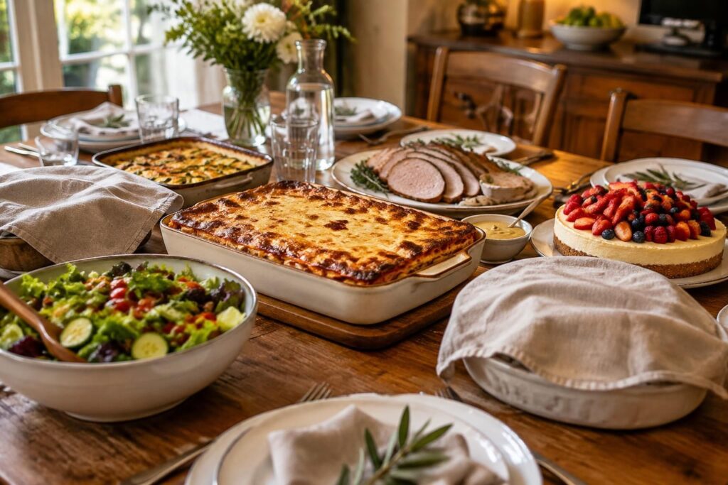 découvrez des recettes à préparer la veille pour un repas de famille sans stress : des plats savoureux, faciles à anticiper et à partager.